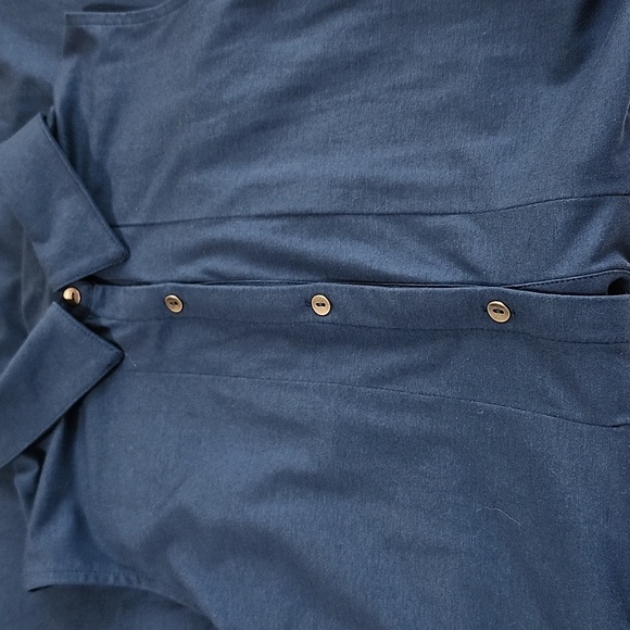 JJill soft jersey knit midi dress button down sleeveless with collar siz…‎ - Picture 6 of 9